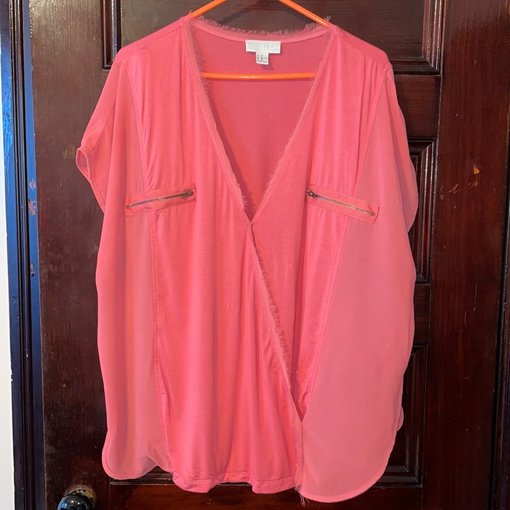 Plus Size Faux WrapTop